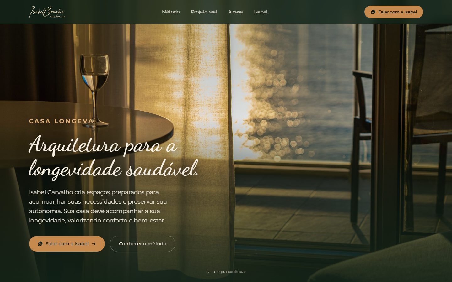 Site de Obrasile, versão para computador